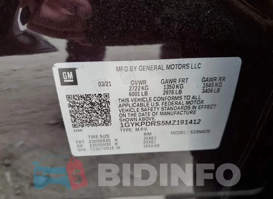 1GYKPDRS5MZ191412 Photo# 12