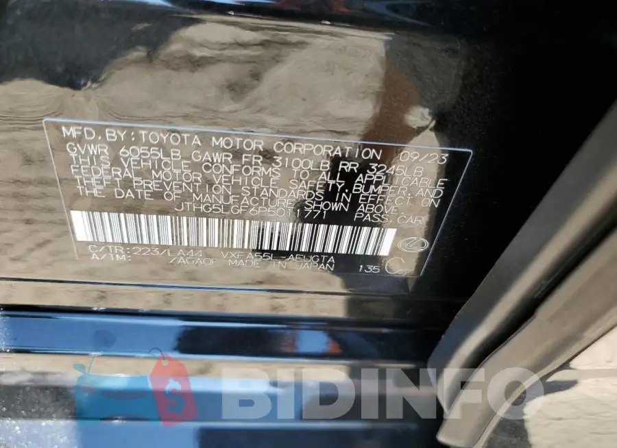 JTHG5LGF6P5011771 Photo# 12