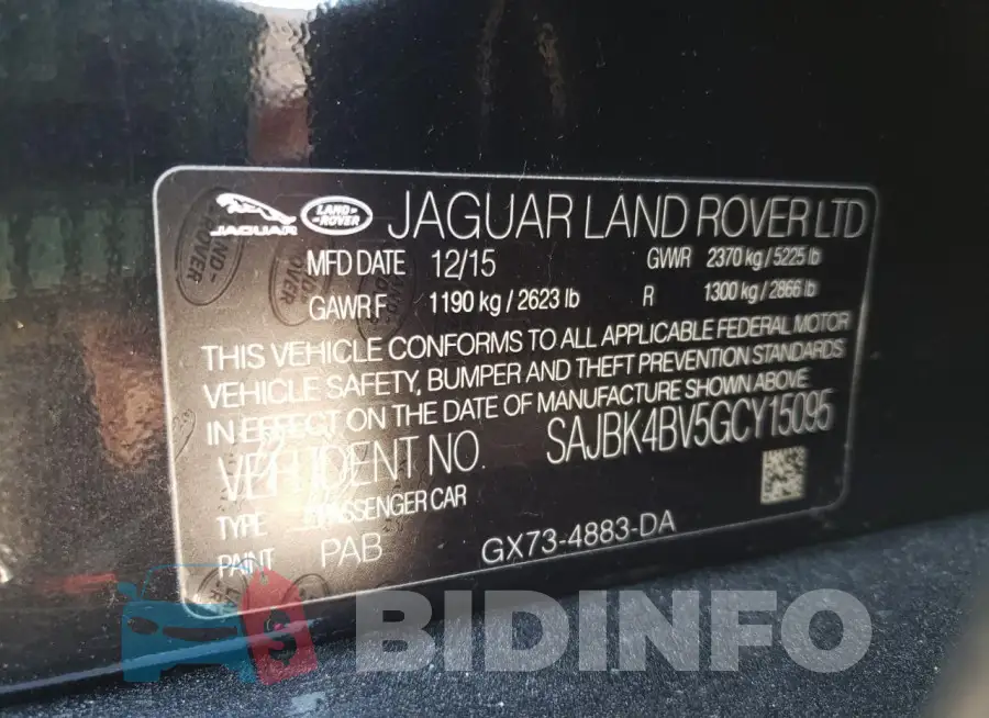 SAJBK4BV5GCY15095 Photo# 12