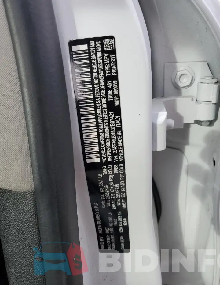 ZASFAKBN8J7B87421 Photo# 13