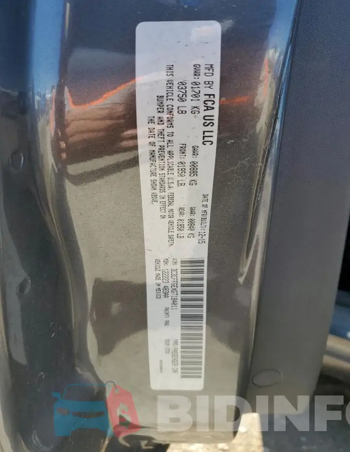 3C3CFFGEXGT184011 Photo# 12