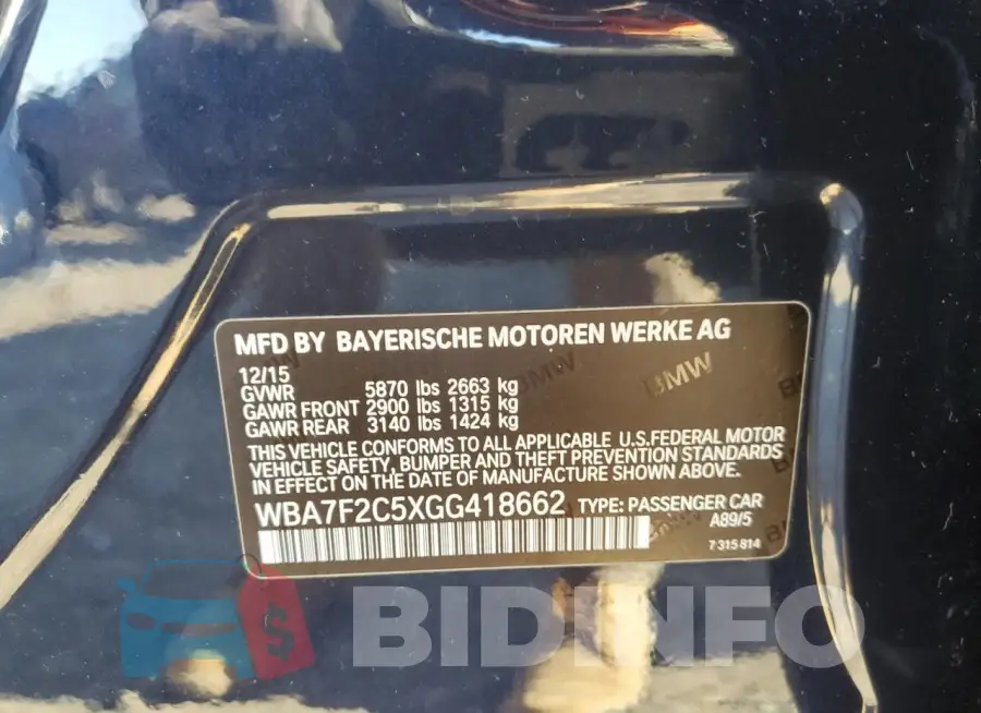 WBA7F2C5XGG418662 Photo# 12