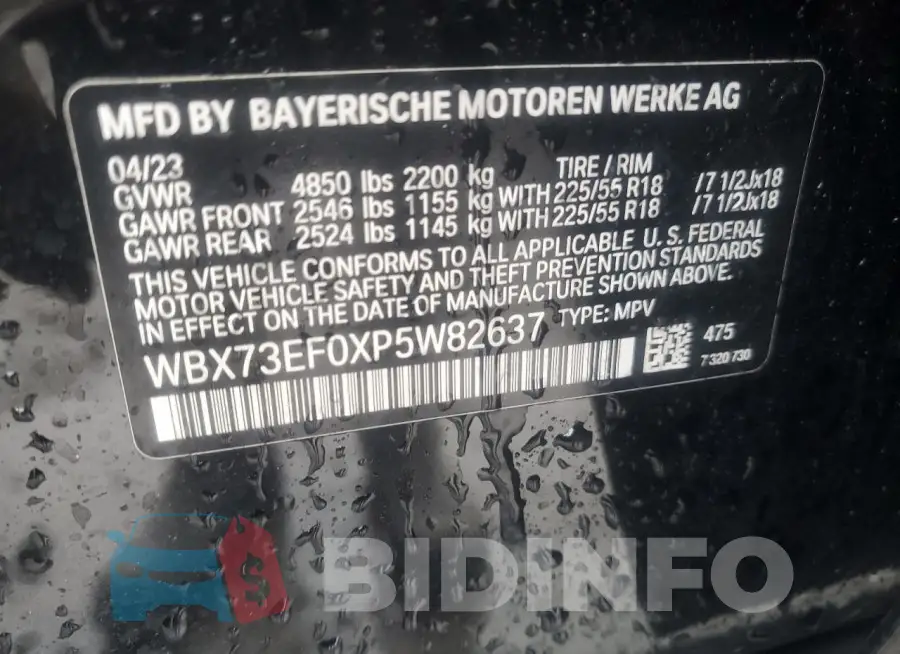 WBX73EF0XP5W82637 Photo# 13