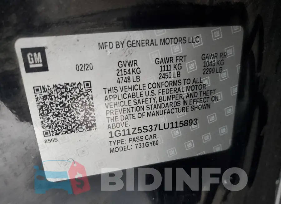 1G11Z5S37LU115893 Photo# 13
