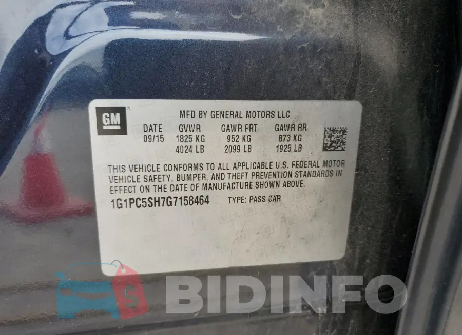 1G1PC5SH7G7158464 Photo# 13