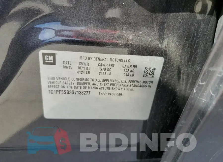 1G1PF5SB3G7138277 Photo# 13