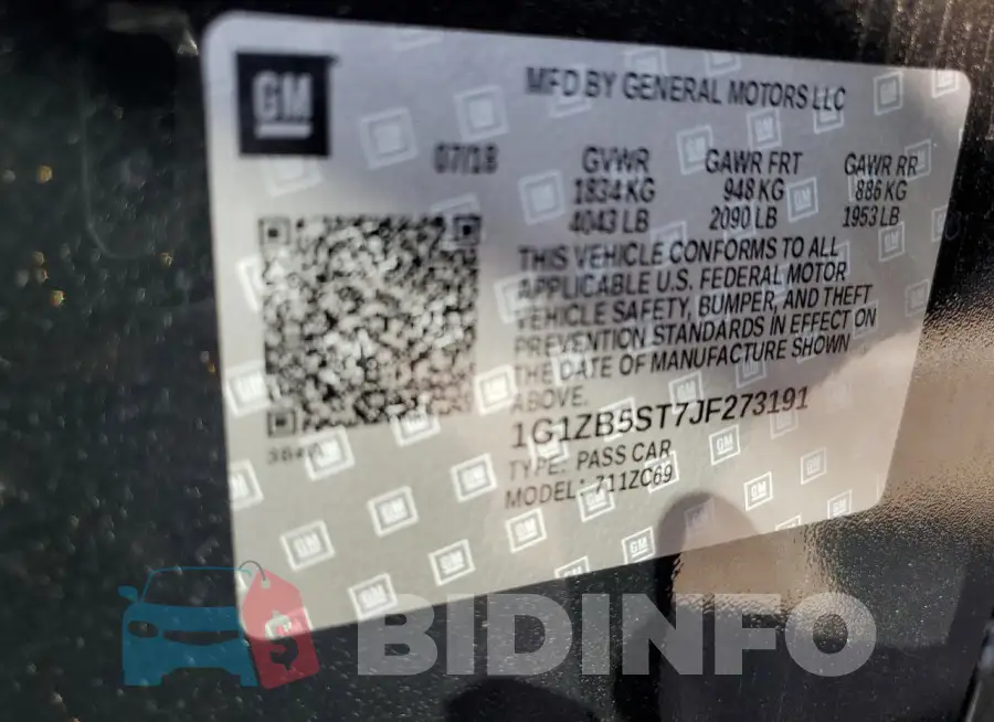 1G1ZB5ST7JF273191 Photo# 12