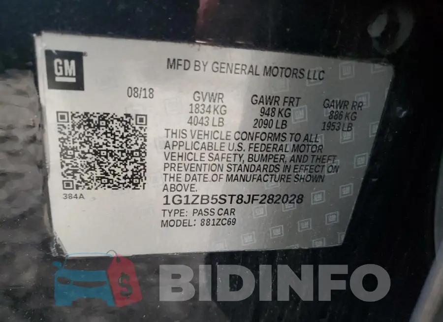 1G1ZB5ST8JF282028 Photo# 12