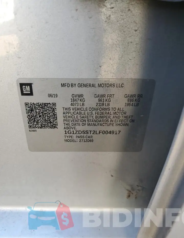 1G1ZD5ST2LF004917 Photo# 12