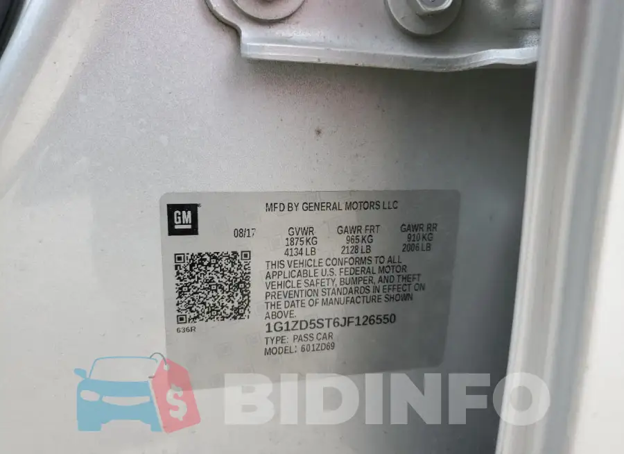 1G1ZD5ST6JF126550 Photo# 12