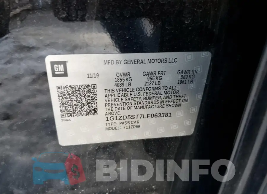 1G1ZD5ST7LF063381 Photo# 12