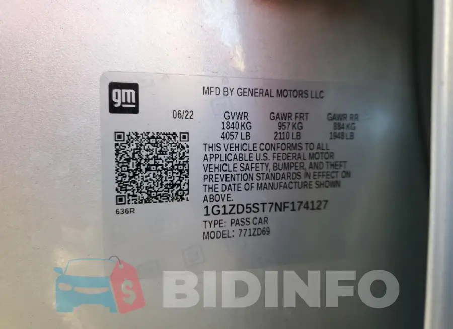 1G1ZD5ST7NF174127 Photo# 12