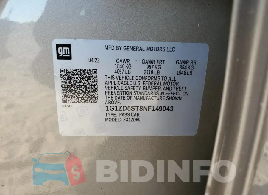 1G1ZD5ST8NF149043 Photo# 12