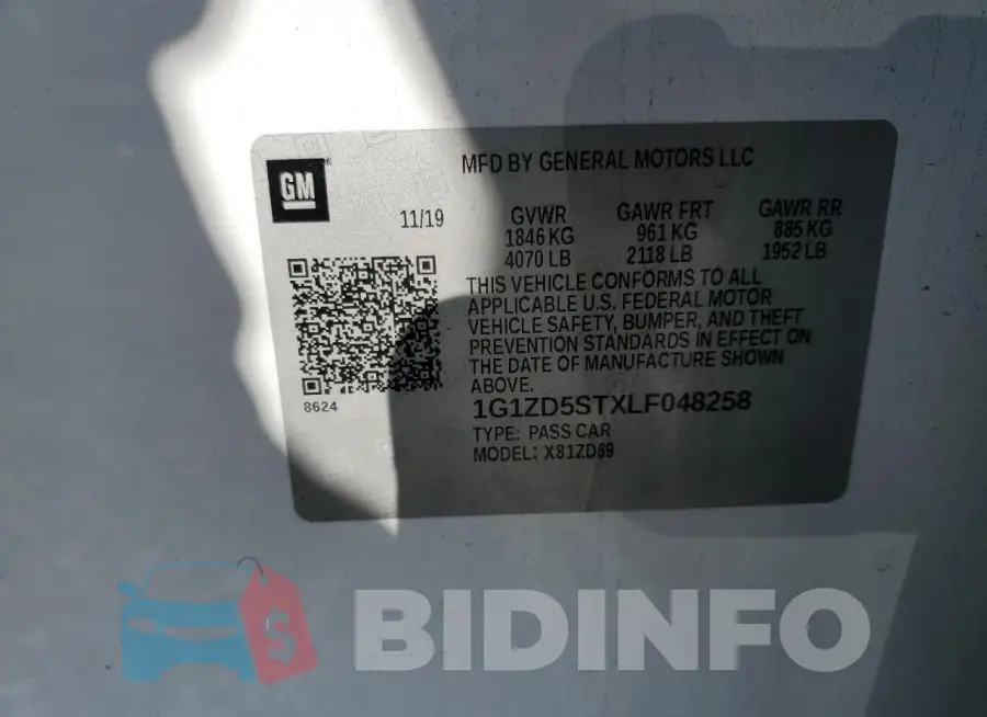 1G1ZD5STXLF048258 Photo# 12