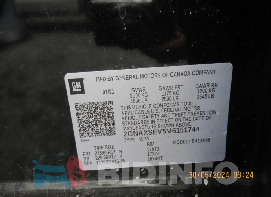 2GNAXSEV5M6151744 Photo# 8