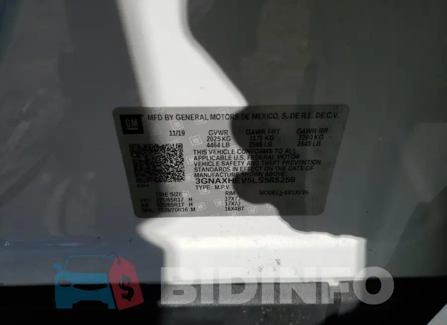 3GNAXHEV5LS585259 Photo# 13