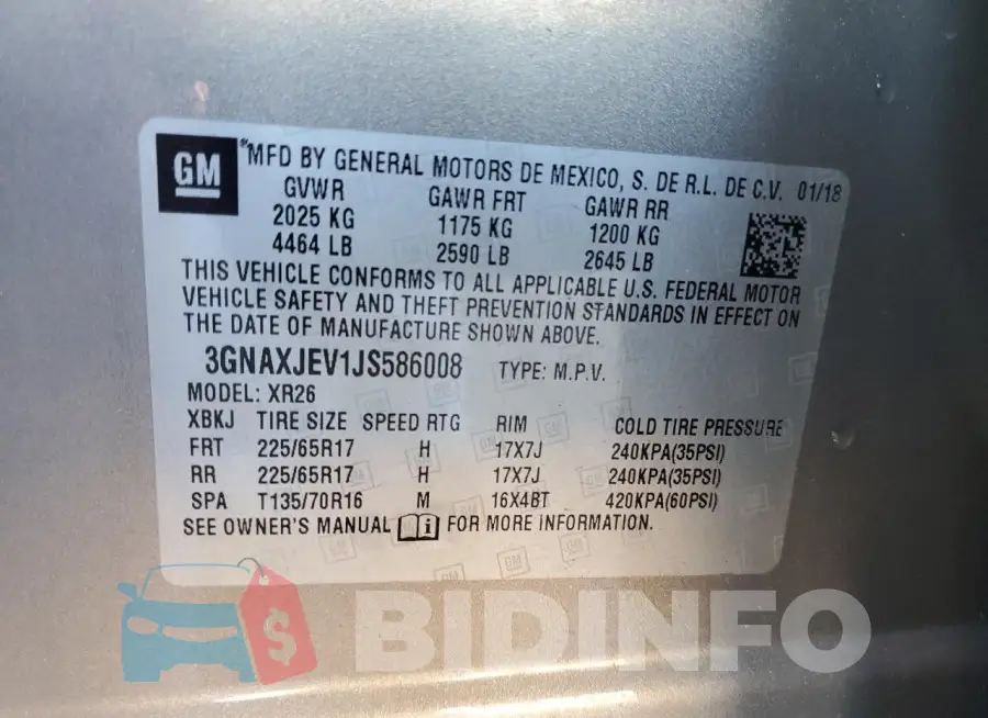 3GNAXJEV1JS586008 Photo# 13