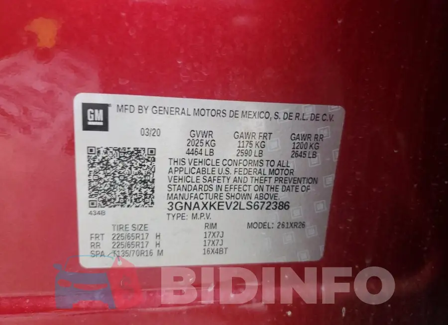 3GNAXKEV2LS672386 Photo# 13