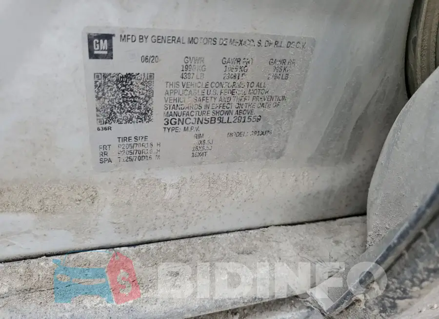 3GNCJNSB8LL291559 Photo# 12