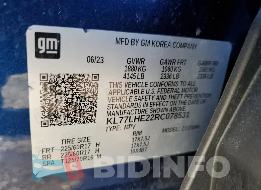 KL77LHE22RC078531 Photo# 14