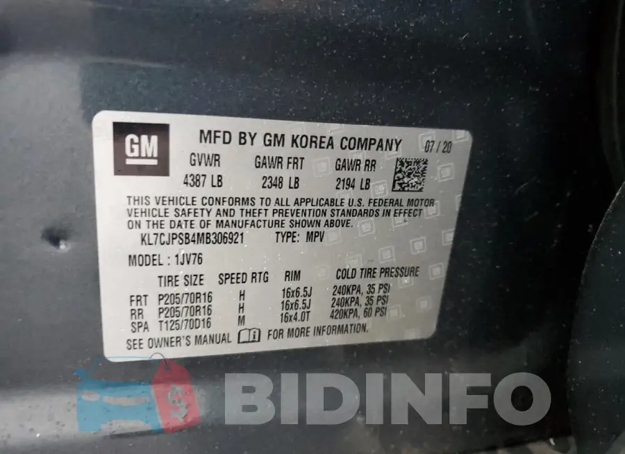 KL7CJPSB4MB306921 Photo# 14