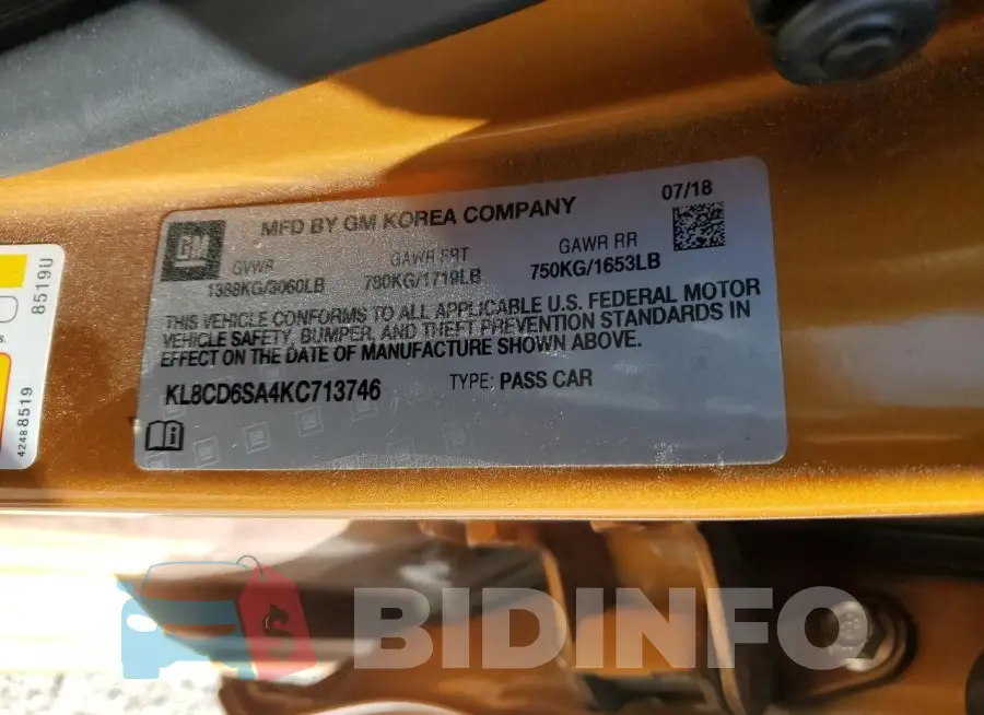 KL8CD6SA4KC713746 Photo# 12
