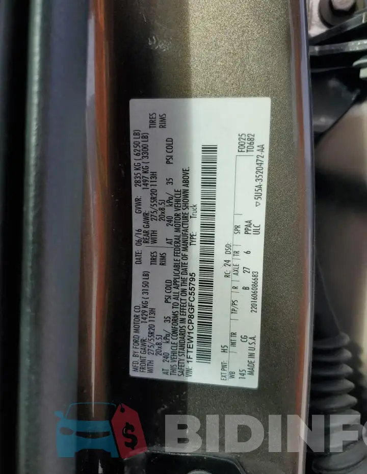 1FTEW1CP8GFC55795 Photo# 13