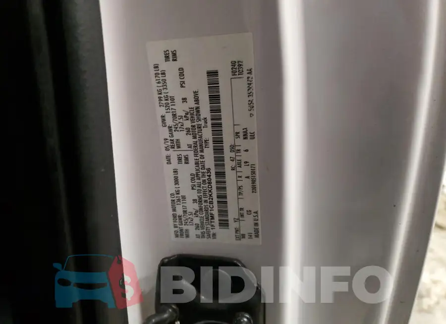 1FTMF1CB2KKD80436 Photo# 13