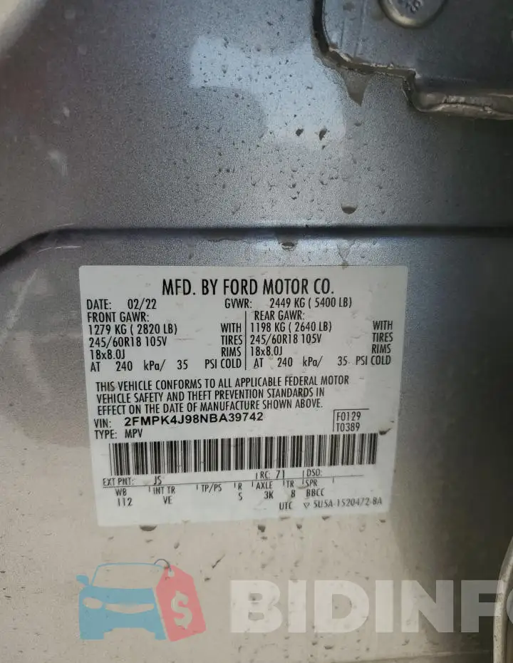 2FMPK4J98NBA39742 Photo# 13