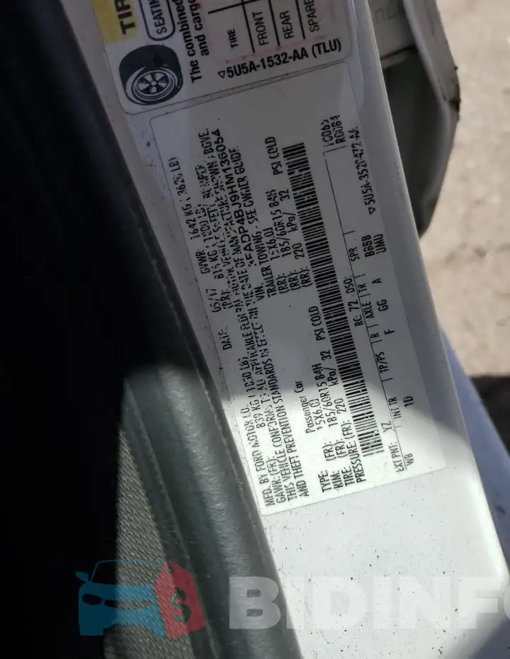 3FADP4BJ9HM136054 Photo# 12