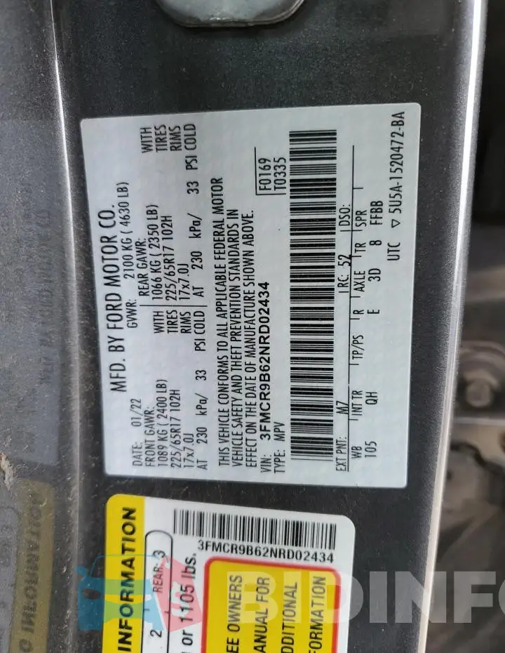 3FMCR9B62NRD02434 Photo# 13