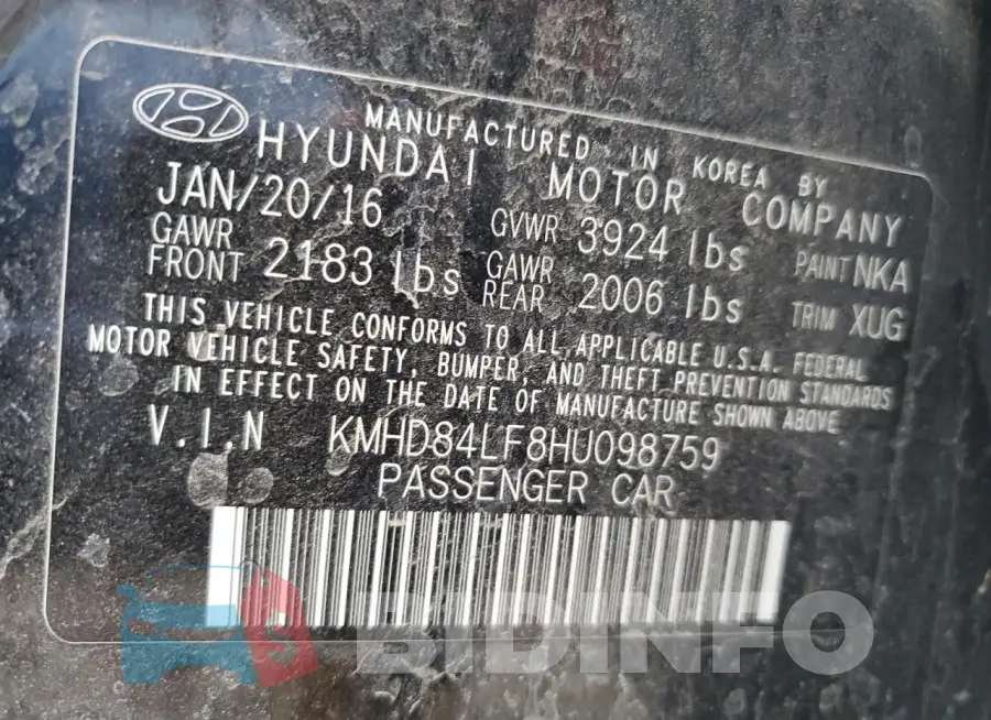 KMHD84LF8HU098759 Photo# 12