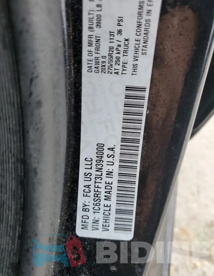 1C6SRFFT3LN394000 Photo# 12