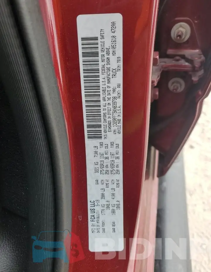 1C6SRFFT5KN839738 Photo# 13