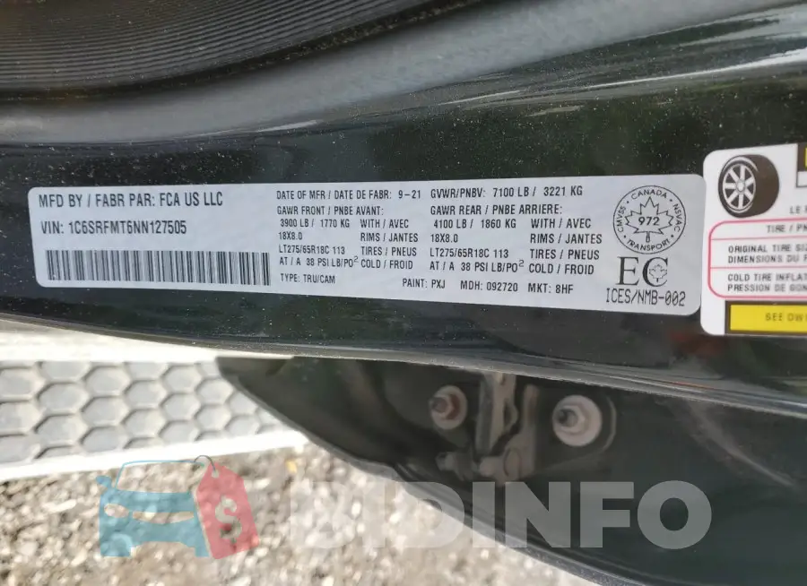 1C6SRFMT6NN127505 Photo# 12
