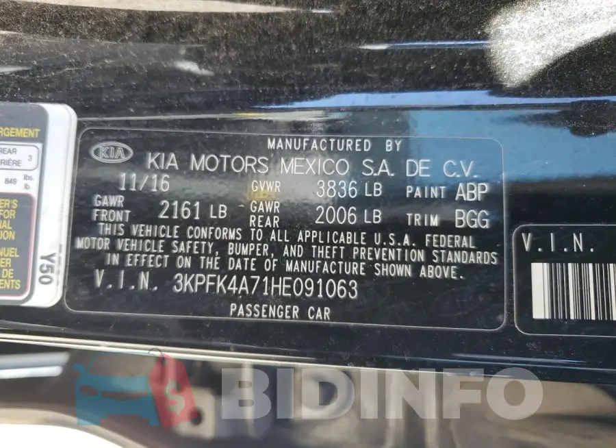 3KPFK4A71HE091063 Photo# 12