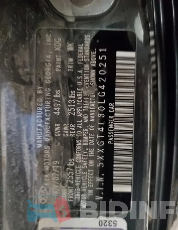 5XXGT4L30LG420251 Photo# 12
