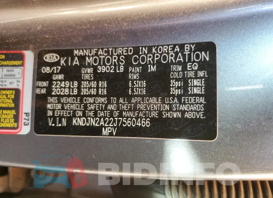 KNDJN2A22J7560466 Photo# 12