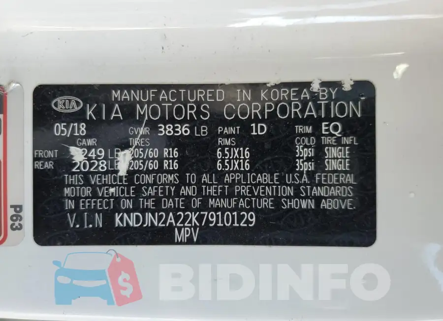 KNDJN2A22K7910129 Photo# 13