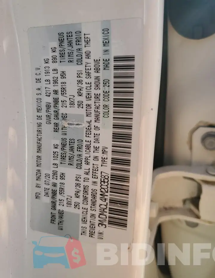 3MVDMACL4MM203587 Photo# 13
