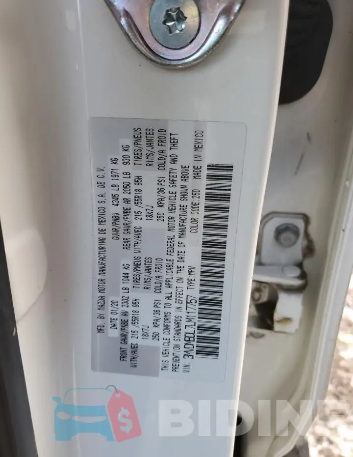 3MVDMBDL7LM117757 Photo# 13