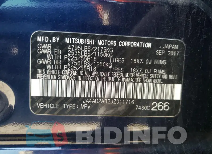 JA4AD2A32JZ011716 Photo# 13