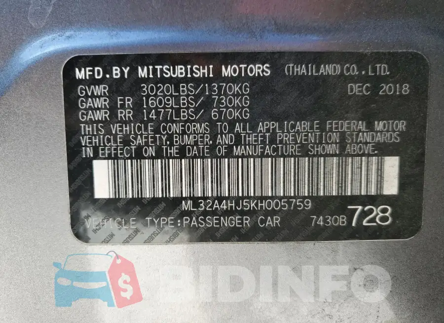 ML32A4HJ5KH005759 Photo# 13