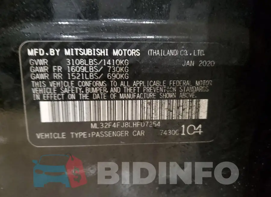 ML32F4FJ8LHF07254 Photo# 12