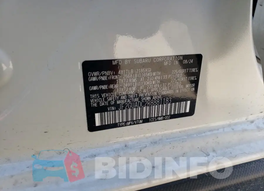 JF2GUADC2R8881183 Photo# 14