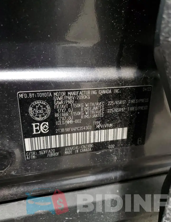 2T3B1RFV4PC354303 Photo# 14