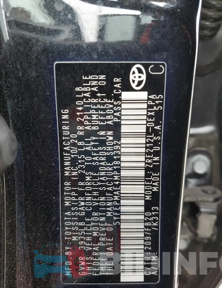 5YFEPMAE4MP181392 Photo# 13