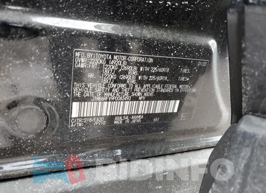 JTMB6RFV9PD083493 Photo# 14