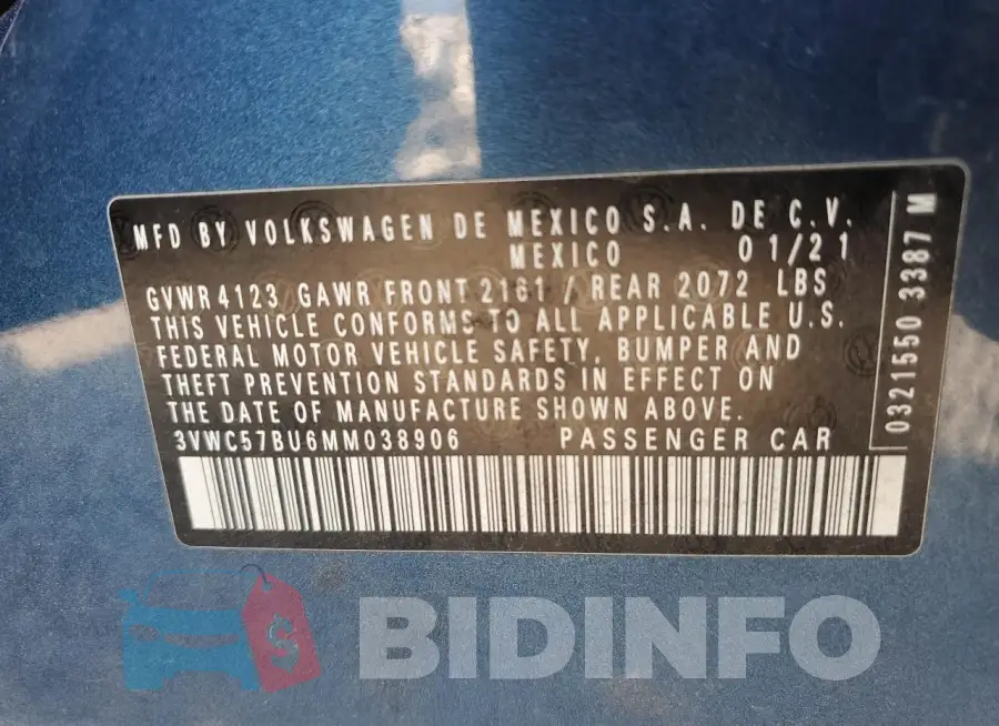3VWC57BU6MM038906 Photo# 12