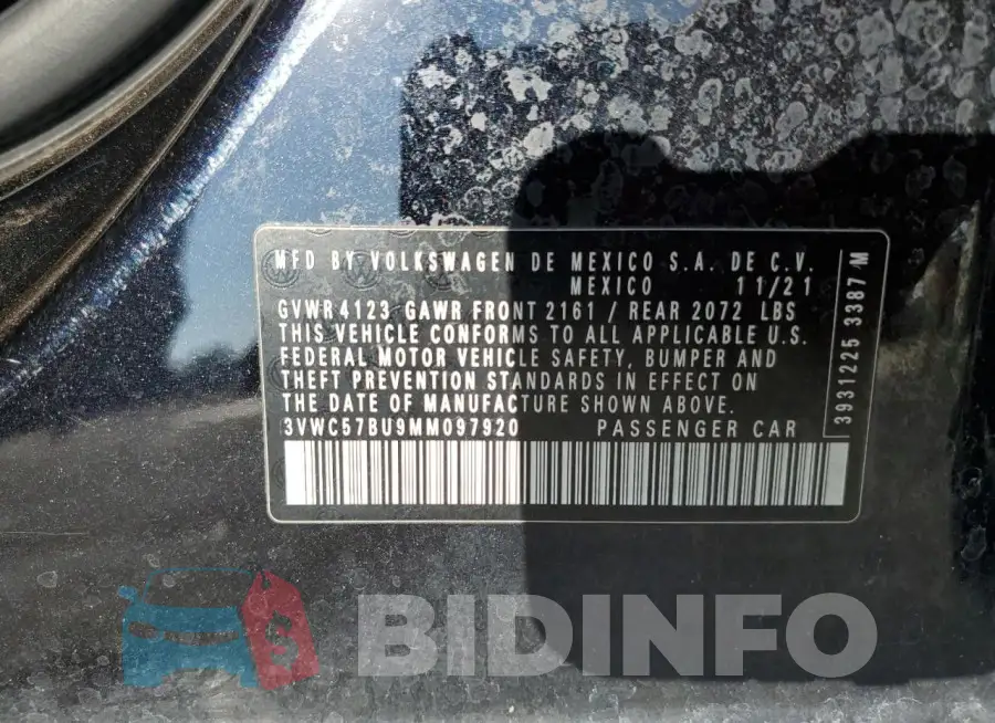 3VWC57BU9MM097920 Photo# 13